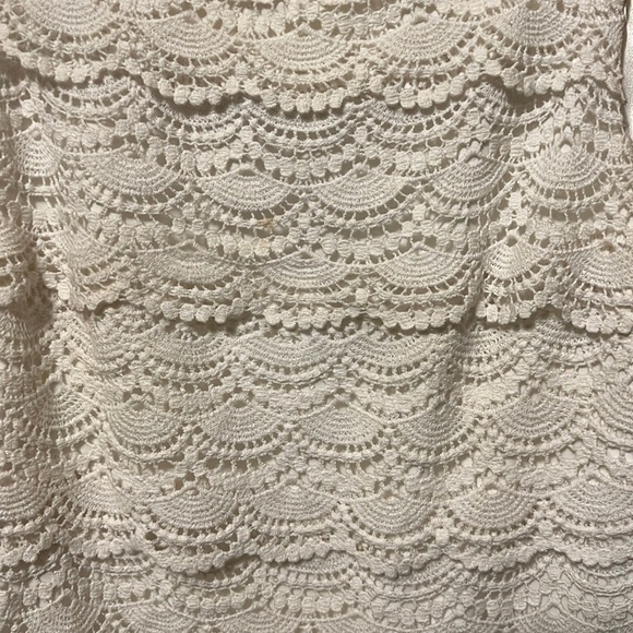 White House Black Market White Lace Crochet Dress - Picture 3 of 5